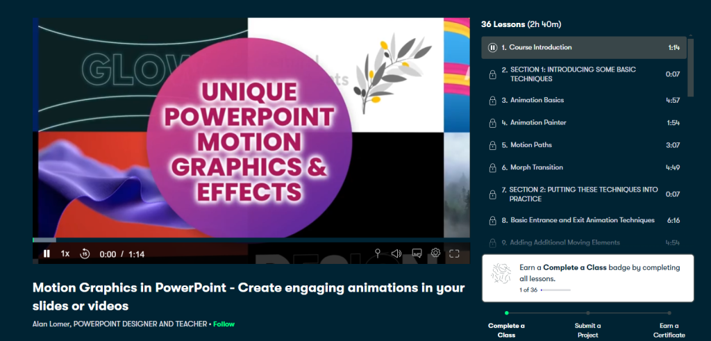 Motion Graphics in PowerPoint - Create engaging animations in your slides or videos